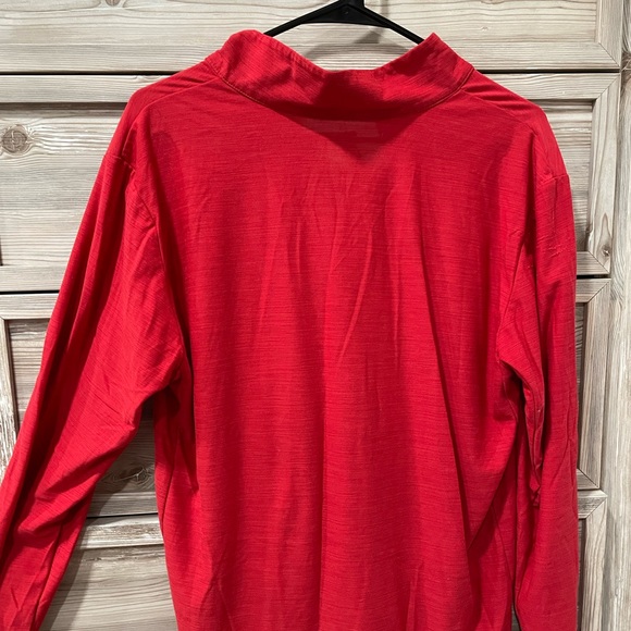 Nike mens large red 1/4 zip pullover used good condition - Picture 4 of 5